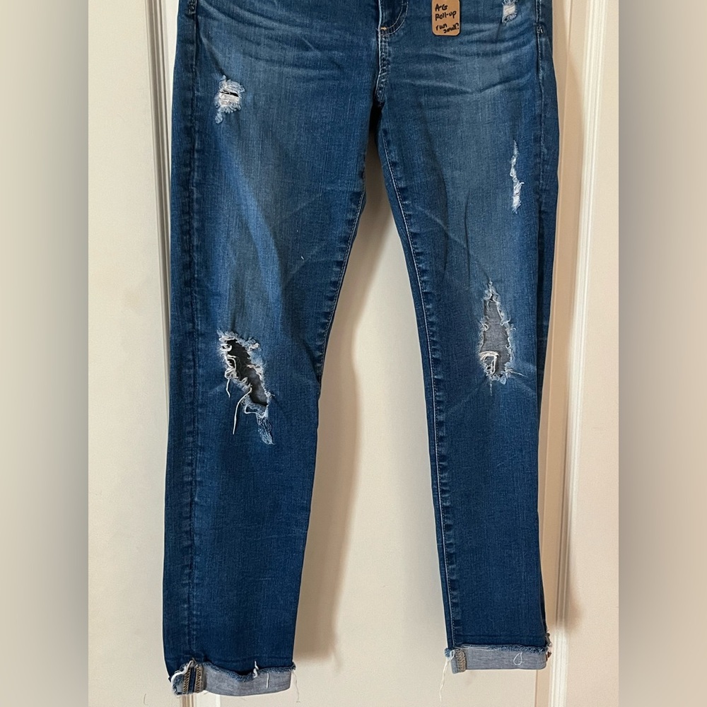 Ag Adriano Goldschmied Designer Skinny Jeans Medium Wash Ankle Length - Picture 9 of 16